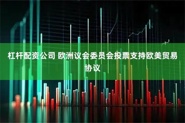 杠杆配资公司 欧洲议会委员会投票支持欧美贸易协议